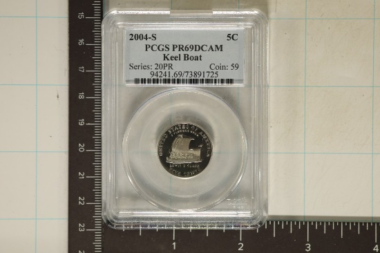 2004-S KEELBOAT NICKEL PCGS PR69 DCAM