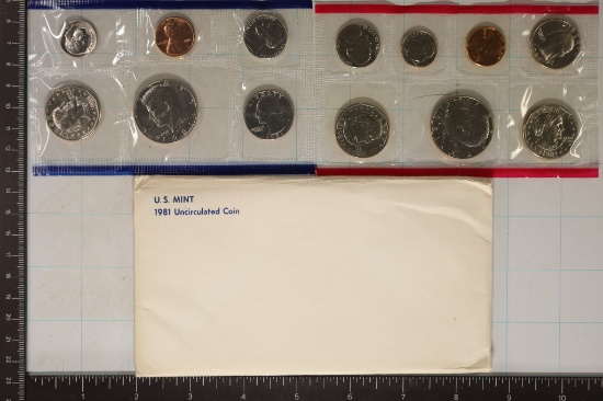 1981 US MINT SET (UNC) P/D/S (WITH ENVELOPE)