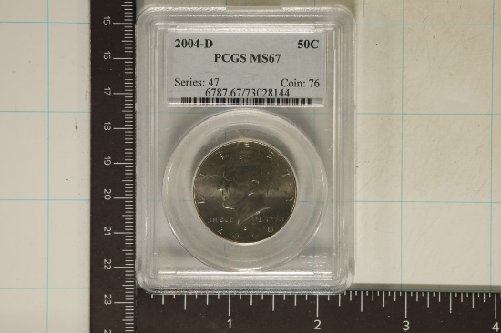 2004-D KENNEDY HALF DOLLAR PCGS MS67