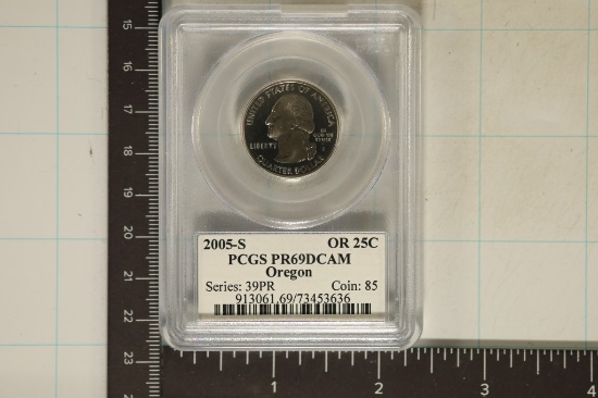 2005-S OREGON QUARTER PCGS PR69 DCAM