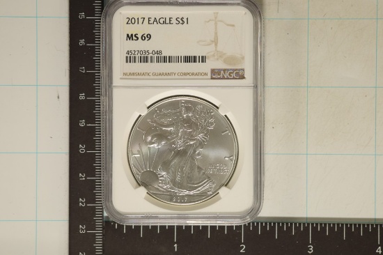 2017 AMERICAN SILVER EAGLE NGC MS69