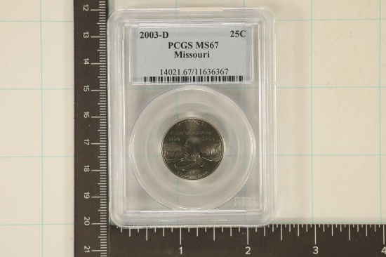 2003-D MISSOURI QUARTER PCGS MS67