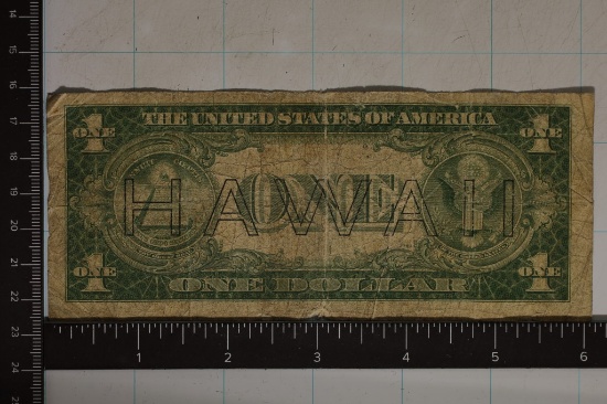 1935-A US $1 SILVER CERTIFICATE HAWAIIAN OVERPRINT