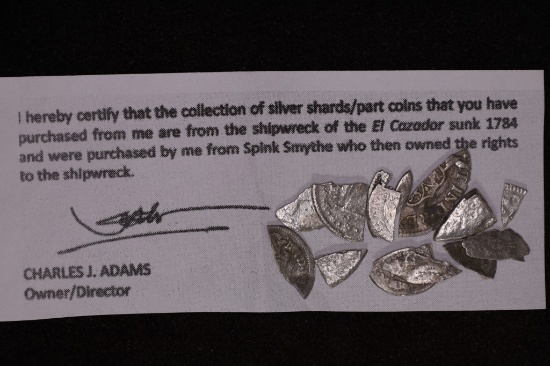 4.2 GRAMS SHIPWRECK SILVER COINS PIECES FROM
