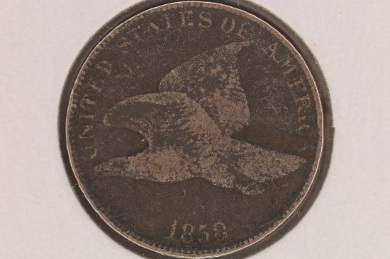 1858 FLYING EAGLE CENT (LARGE LETTER)