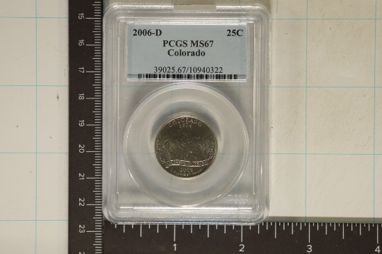 2006-D COLORADO QUARTER PCGS MS67