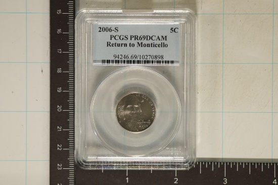 2006-S RETURN TO MONTICELLO NICKEL PCGS PR69 DCAM