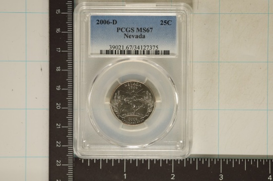 2006-D NEVADA QUARTER PCGS MS67