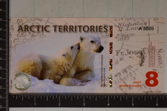 2011 ARCTIC TERRITORIES 8 POLAR DOLLARS POLYMER