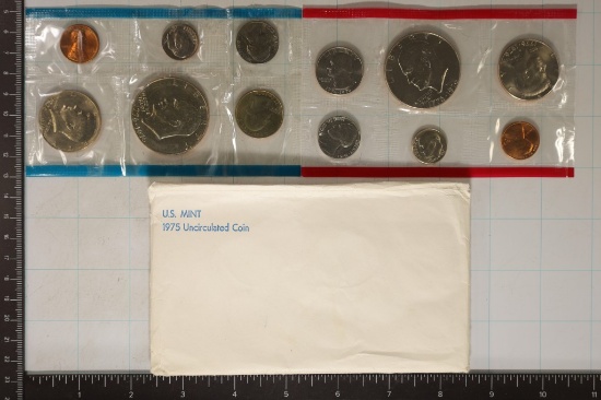 1975 US MINT SET (UNC) P/D (WITH ENVELOPE)