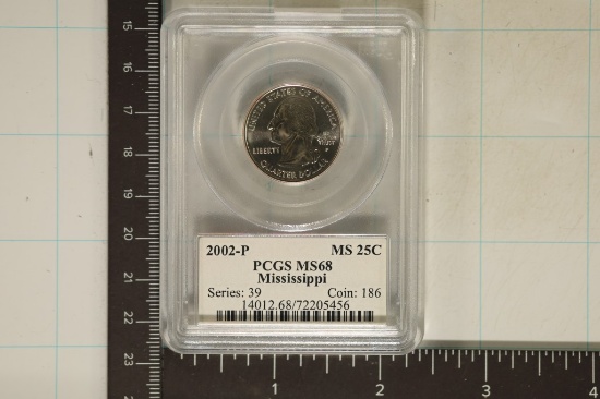 2002-P MISSISSIPPI QUARTER PCGS MS68