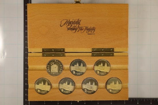 2000 WORSHIP THE MAJESTY 7 COIN BETHLEHEM UNC