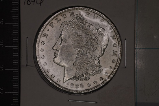 1896 MORGAN  SILVER DOLLAR AU/UNC