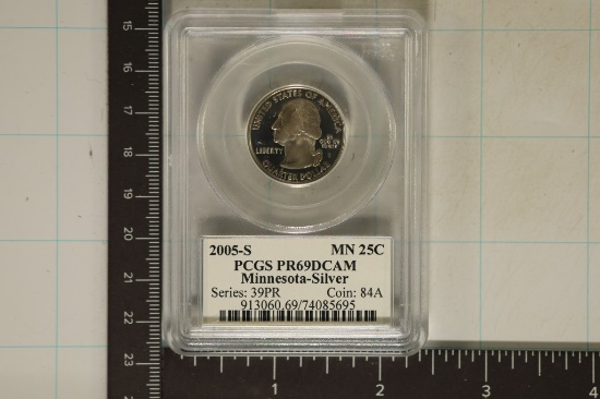 2005-S SILVER MINNESOTA PCGS PR69 DCAM