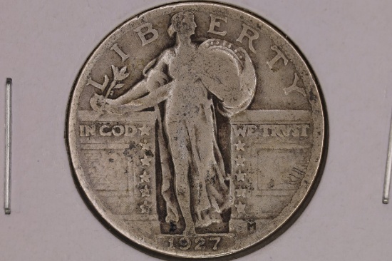 1927 SILVER STANDING LIBERTY QUARTER