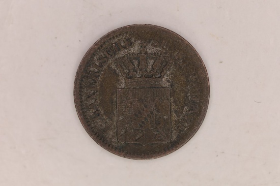 1860 GERMAN STATES SILVER 1 KREUZER.  COINS WEIGHS