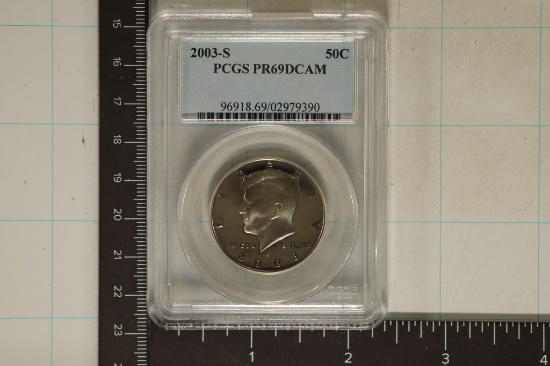 2003-S KENNEDY HALF DOLLAR PCGS PR69 DCAM