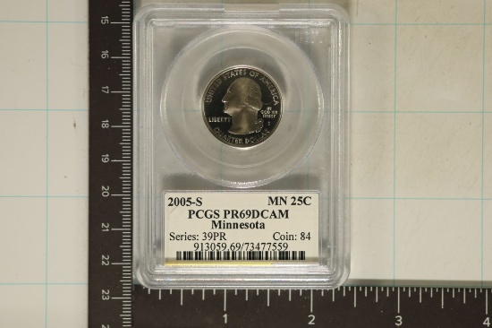 2005-S MINNESOTA QUARTER PCGS PR69 DCAM
