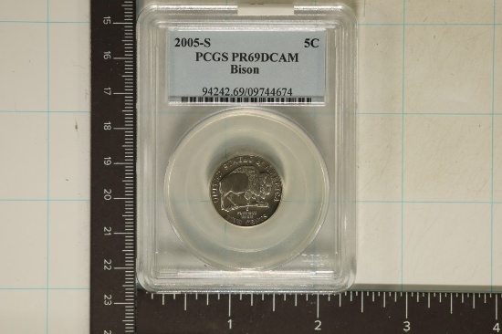 2005-S BISON NICKEL PCGS PR69 DCAM