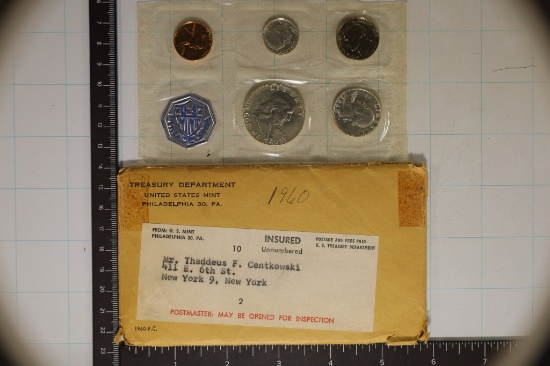 1960 US SILVER PROOF SET (WITH ENVELOPE)