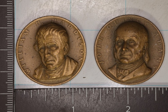 2 PRESIDENTIAL MEDALLIC ART COMPANY 1 1/4" BRONZE
