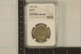 1964 SILVER KENNEDY HALF DOLLAR NGC AU55