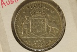 1943 AUSTRALIA SILVER 1 FLORIN .3364 OZ. ASW