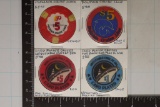 4 PLASTIC CASINO CRUISE TOKENS: 3-$5 & 1-$1