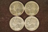 4-1976 BICENTENNIAL WASHINGTON QUARTERS 2-D & 2-P