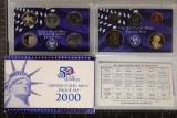 2000 US PROOF SET (WITH BOX) & WITH CERTIFICATE