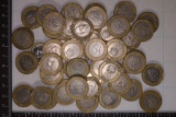 50 JAMAICA $20 BIMETAL COINS: 2000-2001