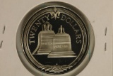 1985 BRITISH VIRGIN ISLANDS $20 SILVER PF .5677