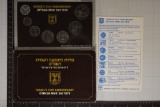 1979 ISRAEL 7 COIN UNC MINT SET. ISRAEL'S 31ST