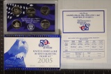2005 US 50 STATE QUARTERS PROOF SET WITH BOX