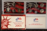 2005 US SILVER PROOF SET (WITH BOX) & CERTIFICATE