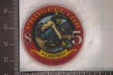 $5 PROSPECTOR CASINO CHIP. BLACK HAWK, COLORADO