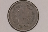 1866 US THREE CENT 