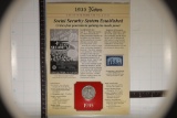1935 SILVER WALKING LIBERTY HALF DOLLAR INFO CARD
