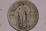 1927 SILVER STANDING LIBERTY QUARTER