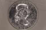 1963 SILVER FRNAKLIN HALF DOLLAR PROOF, CLOUDY