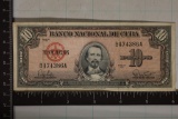 1960 CUBA 10 PESO BILL 