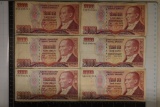 6-1970 TURKEY 20000 LIRASI BILLS