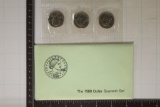 1980 P/D/S SBA DOLLAR SOUVENIR SET IN ENVELOPE