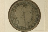 1906 SILVER BARBER HALF DOLLAR