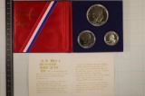 US 1976 SILVER BICENTENNIAL 3 COIN SET NO OUTER