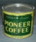 Hoosier Brand Pioneer Coffee.