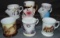 Lot of Six Shaving Mugs.