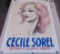 Cecelie Sorel. French Poster.