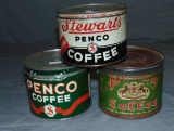 Penco Coffee Lot of Three.