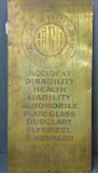 Aetna Life Insurance Metal Sign